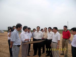 2007年8月項(xiàng)目建設(shè)工作得到了省、市、縣各級領(lǐng)導(dǎo)的高度重視