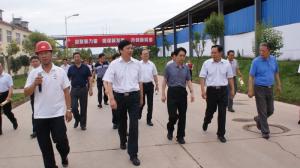 2016年7月洛陽市人大李少敏主任帶領考察團到我公司檢查指導